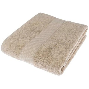 Frottee Strandtuch 100% Baumwolle beige - Homescapes