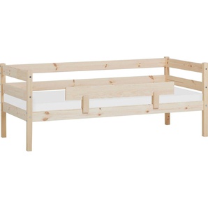 Hoppekids Einzelbett ECO Comfort Kinderbett, Kiefer Massivholz, Jugendbett inkl. Rollrost, 70x160 cm, wahlweise in verschieden Farben/ Matratze/ Absturzsicherung