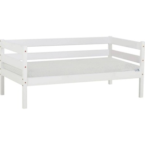 Hoppekids Einzelbett ECO Comfort Kinderbett, Kiefer Massivholz, Jugendbett inkl. Rollrost, 70x160 cm, wahlweise in verschieden Farben/ Matratze/ Absturzsicherung