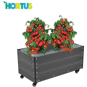 HORTUS Capillary cover incl wheels WPC 36 x 50 x 90 cm