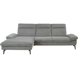 HUKLA Ecksofa HU-HP22156, Set, inkl. Kopfpolsterverstellung, optional mit Sitztiefenverstellung