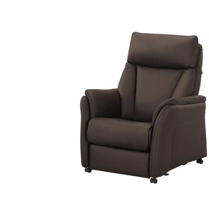 Hukla Relaxsessel   Pascal ¦ braun ¦ Maße (cm): B: 83 H: 105 T: 90