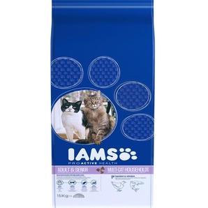 Iams Adult Multicat - Chicken  Salmon 15kg