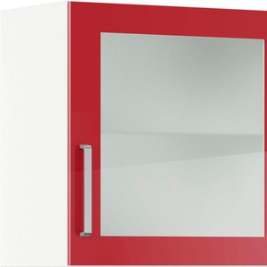 IMPULS KÜCHEN Glashängeschrank Turin, Breite/Höhe: 50 oder 60/57,9 cm vormontiert, mit Glasdrehtür, mit verstellbarem Glasfachboden