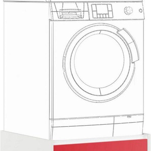 IMPULS KÜCHEN Waschmaschinenumbauschrank Turin, Breite/Höhe: 64/61,5 cm, mit Soft-Close mit Schubkasten, mit Auszug, mit Auflagen für Wäschekorb