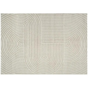 In- und Outdoorteppich - beige - Synthetische Fasern - 140 cm | Möbel Kraft