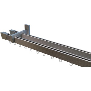 indeko Innenlaufschiene Trend-Line, Ø 35 mm, 2-läufig, verschraubt, Aluminium, Wunschmaßlänge