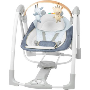 ingenuity Babywippe Swing n Go Portable Swing™ - Chambray, mit Melodien und Geräuschen