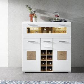 Innostyle Barschrank FUN PLUS, TOPSELLER! (Barschrank, s Choice) Maße: 120 x 129 x 37 cm (B/H/T), mit LED-Beleuchtung