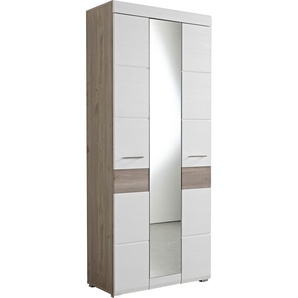 Garderobenschrank INNOSTYLE Funny Schränke Gr. B/H/T: 84 cm x 200 cm x 40 cm, Garderobenschrank, 3 St., Basisausführung, weiß Garderobenschränke