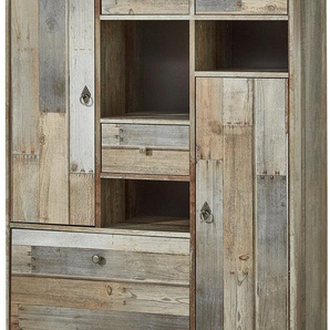 Innostyle Highboard BONANZA (1 St), 2 Holztüren, 3 Schubladen, 11 Fächer, Softclose, ABS Kantenschutz