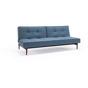 INNOVATION LIVING ™ Schlafsofa Splitback bequem durch Federkern, Rückenlehne verstellbar, mit dunklen Styletto Beinen, in skandinavischen Design