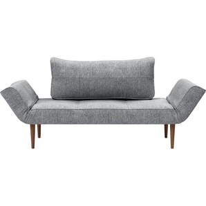 INNOVATION LIVING ™ Schlafsofa Zeal Designsofa mit verstellbaren Armlehnen, im Scandinavian Design, Styletto Beine, inklusive Rückenkissen