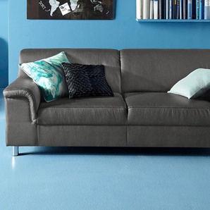 2,5-Sitzer INOSIGN Jamie Sofas Gr. B/H/T: 190cm x 72cm x 80cm, Luxus-Kunstleder, ohne Funktion, grau