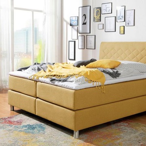 INOSIGN Boxspringbett Parla, incl. Topper, 4 Farben in 4 Breiten, 2 Härtegraden, 3 Matratzenarten