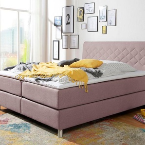 INOSIGN Boxspringbett Parla, incl. Topper, 4 Farben in 4 Breiten, 2 Härtegraden, 3 Matratzenarten