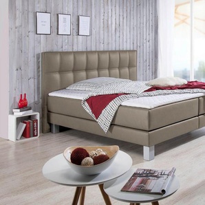 INOSIGN Boxspringbett Tavira, in 4 Breiten, 4 Farben und 3 Matratzenarten, incl. Topper