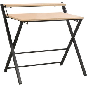 INOSIGN Computertisch SULBY, Laptoptisch, Schreibtisch, mit Ablage, Metallgestell, zusammenklappbar, platzsparend, max. 86,5x82,5 cm