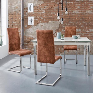 INOSIGN Essgruppe Nelson/Cosy, (Set, 5-tlg), mit 4 Stühlen, Tisch ausziehbar, Breite 140-200 cm