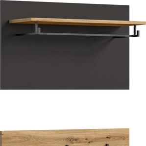 INOSIGN Garderobenpaneel Rehat, Breite 80cm, 2 tlg., 3 Haken, mit Hutablage, Wandgarderobe, Paneel