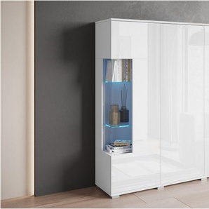 INOSIGN Highboard Kenia, Modernes Highboard, mit Glastüren, Breite 135 cm