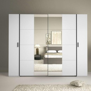 INOSIGN Kleiderschrank Antioch, 10 Einlegeböden und 2 Kleiderstangen, B/H/T 270/207/61 cm Garderobe mit 2 Schiebetüren und 2 Drehtüren und Spiegel