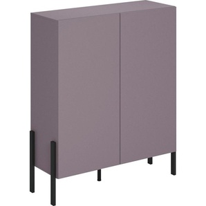 INOSIGN Kommode Jukon, Breite 110 cm, moderne grifflose Hochschrank, 2Türen, Highboard mit viel Stauraum, push-to-open-Funktion