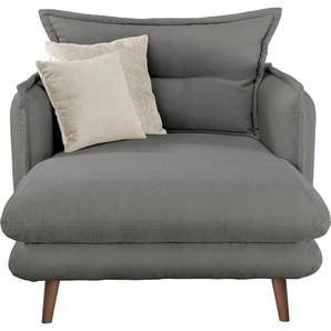 INOSIGN Loveseat Lazio, moderner Sessel mit einer bequemen Polsterung, 2 Stk. Zierkissen