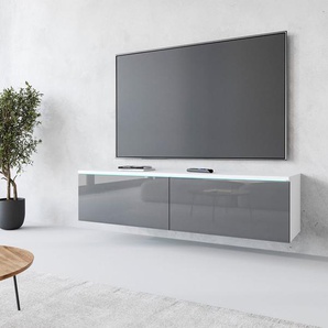 INOSIGN Lowboard LOWBOARD VERA, moderne grifflose TV-Board, TV-Schrank 140 cm, stehend und hängend