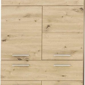 INOSIGN Midischrank Avena Badschrank mit einer Schublade und 4 Türen - Maße (B/T/H) 73/31/130 cm