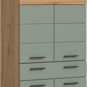 INOSIGN Midischrank Siena, Breite 74cm, 4 Türen, 1 Schubkasten, 4 Fächer, MDF-Front in verschiedenen Farben erhältlich, Badmöbel, Badschrank, Schrank, Bad