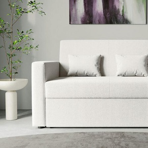 INOSIGN Schlafsofa Ravena, Breite 146 cm, mit Bettfunktion, kompaktes 2-Sitzer Sofa, Webstoff, Cord