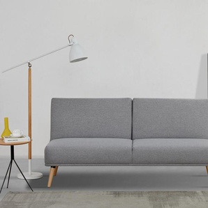 INOSIGN Schlafsofa TRIPTON, 181 cm, klappbarer 3-Sitzer mit Schlaffunktion, verstellbarer geteilter Rücken