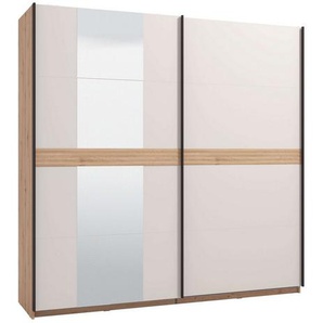 INOSIGN Schwebetürenschrank Modena, Schlafzimmerschrank mit Spiegel, Breite 220/245 cm 2 Schiebetüren, FSC-zertifiziert, Trendfarbe cashmere