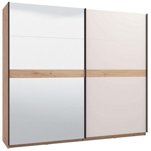 INOSIGN Schwebetürenschrank Modena, Schlafzimmerschrank mit Spiegel, Breite 220/245 cm 2 Schiebetüren, FSC-zertifiziert, Trendfarbe cashmere