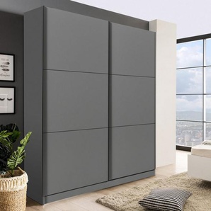 INOSIGN Schwebetürenschrank Sierra klassischer Kleiderschrank Wäscheschrank 179 oder 217cm breit mit kompletter Inneneinteilung, FSC-zertifizierter Holzwerkstoff