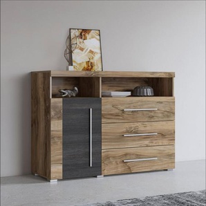 INOSIGN Sideboard Roger,Breite 120cm, moderne Anrichte mit 3 Schubladen, Kommode mit viel Stauraum, Masse 120x92x38,5 (B/H/T)