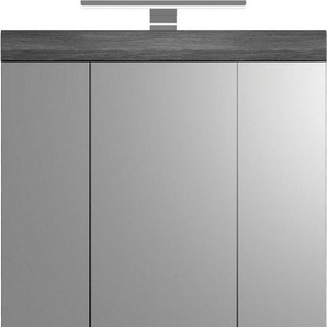 INOSIGN Spiegelschrank Siena, Breite 60cm, inkl. Beleuchtung, 3 Spiegeltüren, 9 Fächer (Set) in verschiedenen Farben erhältlich, Badmöbel, Spiegel, Badschrank, Bad