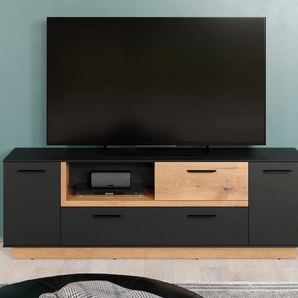 INOSIGN TV-Bank Premont (1 St), ca. 187 cm breit, zweifarbiger TV-Schrank, moderne Eiche, stehend