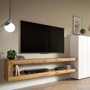 INOSIGN Wohnwand Zolder, Breite 270 cm, push-to-open, 2 Türen, 2 Einlegeböden, (2-St), 2 offene Fächer, TV-Wand, Media-Möbel, TV-Möbel, Wohnzimmermöbel