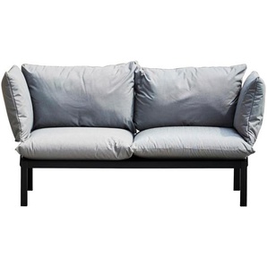 Jan Kurtz Loungesofa, Schwarz, Metall, 2-Sitzer, 140x85x70 cm, Loungemöbel, Gartensofas