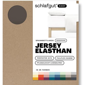 Jersey-Elasthan Spannbettlaken EASY für Boxspring 100% Baumwolle