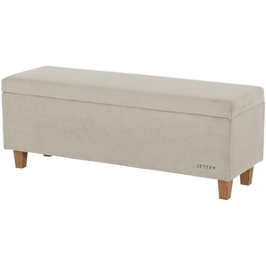 Jette Home Bettbank mit Stauraum Jette Flex ¦ beige ¦ Maße (cm): B: 122 H: 47 T: 42