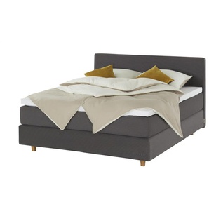 Jette Home Boxspringbett  Flex New ¦ grau ¦ Maße (cm): B: 185 H: 110,5