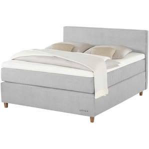 Jette Home Boxspringbett  Jette Flex ¦ grau ¦ Maße (cm): B: 145 H: 120,5