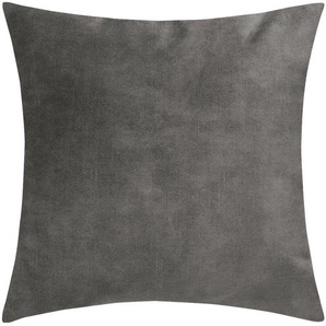 Jette Home Dekokissen Jette Patch - grau - Materialmix - 40 cm | Möbel Kraft