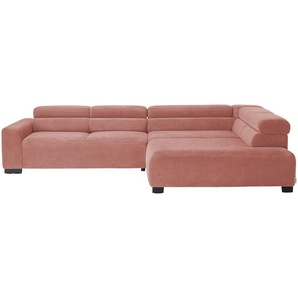 Jette Home Ecksofa aus Cord Jette Flirt ¦ rosa/pink ¦ Maße (cm): B: 311 H: 84 T: 219