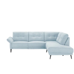 Jette Home Ecksofa   Scope ¦ blau ¦ Maße (cm): B: 258 H: 88 T: 221