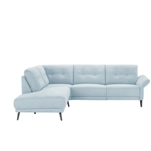 Jette Home Ecksofa   Scope ¦ blau ¦ Maße (cm): B: 258 H: 88 T: 221