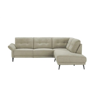 Jette Home Ecksofa   Scope ¦ grün ¦ Maße (cm): B: 258 H: 88 T: 221